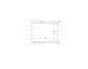 Радиатор основной для Citroen C4 2005-2011 новый