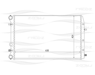 Радиатор основной для VW Polo 2001-2009 новый