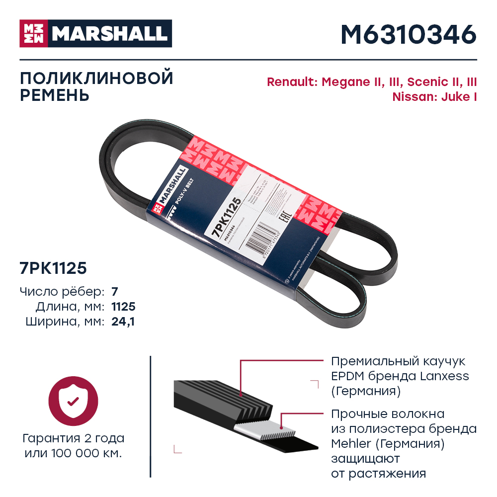 Ремень ручейковый