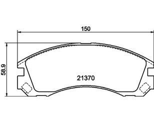 Колодки тормозные передние к-кт для Citroen C-Crosser 2008-2013 новый