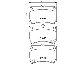 Колодки тормозные передние к-кт для Mazda 323 (BG) 1989-1994 новый