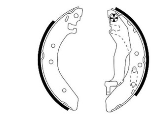 Колодки барабанные к-кт для Honda Civic 1988-1991 новый