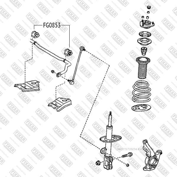 FG0853 Fixar Втулка (сайлентблок) переднего стабилизатора от производителя  по спец цене купить в Северодвинске