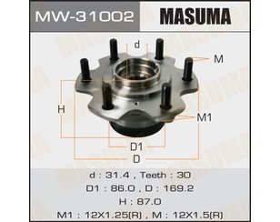 Ступица передняя для Mitsubishi Pajero/Montero III (V6, V7) 2000-2006 новый