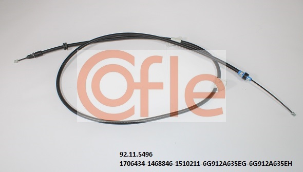 Трос стояночного тормоза левый