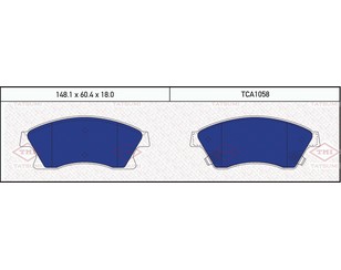 Колодки тормозные передние к-кт для Chevrolet Aveo (T300) 2011-2015 от 1050 руб. вариантов (3) в Санкт-Петербурге