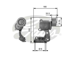 Ролик руч.ремня с кронштейном для Lexus IS 250/350 2005-2013 новый