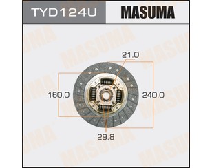 Диск сцепления 236 для Toyota Supra MA70 1986-1993 новый