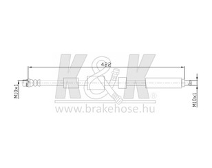 Шланг тормозной передний для Citroen C4 Grand Picasso 2006-2014 новый