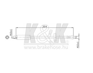 Шланг тормозной для Audi A6 [C6,4F] 2004-2011 новый