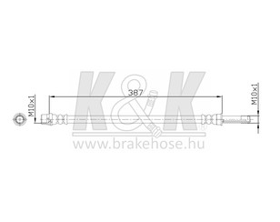 Шланг тормозной для VW Crafter 2006-2016 новый