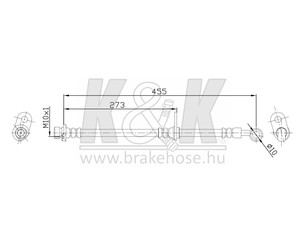 Шланг тормозной передний правый для Honda Accord VII 2003-2008 новый