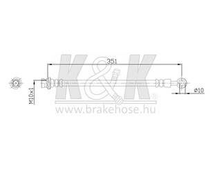 Шланг тормозной задний правый для Kia Sportage 2004-2010 новый