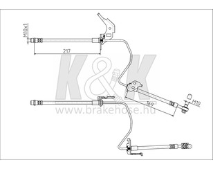 Шланг тормозной задний правый для Opel Meriva 2003-2010 новый