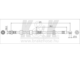 Шланг тормозной передний левый для Mitsubishi ASX 2010> новый