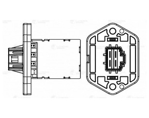 Резистор отопителя для Kia Carens 2006-2012 новый