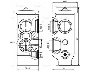 Клапан кондиционера для Hyundai i30 2012-2017 новый