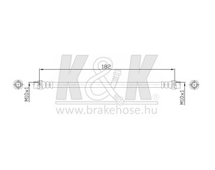 Шланг тормозной задний для BMW X1 E84 2009-2015 новый