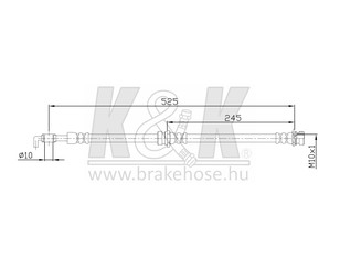 Шланг тормозной задний для Kia Carens 2002-2006 новый