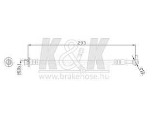 Шланг тормозной передний левый для Nissan Patrol (Y61) 1997-2009 новый