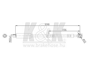 Шланг тормозной для Opel Astra G 1998-2005 новый