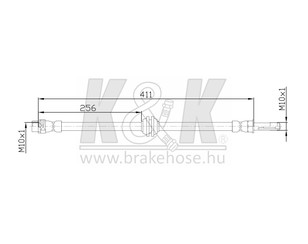 Шланг тормозной передний для BMW 3-serie E46 1998-2005 новый