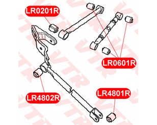 Сайлентблок заднего продольного рычага для Land Rover Freelander 1998-2006 новый