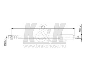 Шланг тормозной передний для BMW 7-serie E38 1994-2001 новый