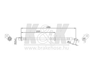 Шланг тормозной передний правый для Toyota Camry V10 1991-1996 новый