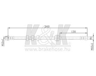 Шланг тормозной передний для Ford Focus I 1998-2005 новый