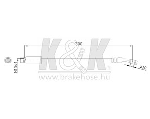 Шланг тормозной передний для Opel Corsa D 2006-2015 новый