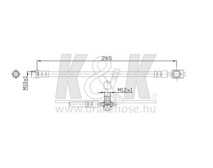 Шланг тормозной задний для Audi A4 [B7] 2005-2007 новый