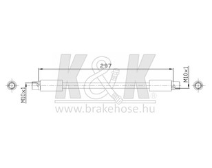 Шланг тормозной передний для Audi A4 [B5] 1994-2001 новый