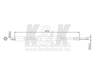 Шланг тормозной для VW Crafter 2006-2016 новый