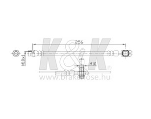 Шланг тормозной задний для Audi A1 (8X) 2010-2018 новый