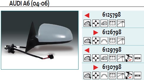 Зеркало левое электрическое