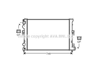 Радиатор основной для Citroen Evasion 1994-2002 новый