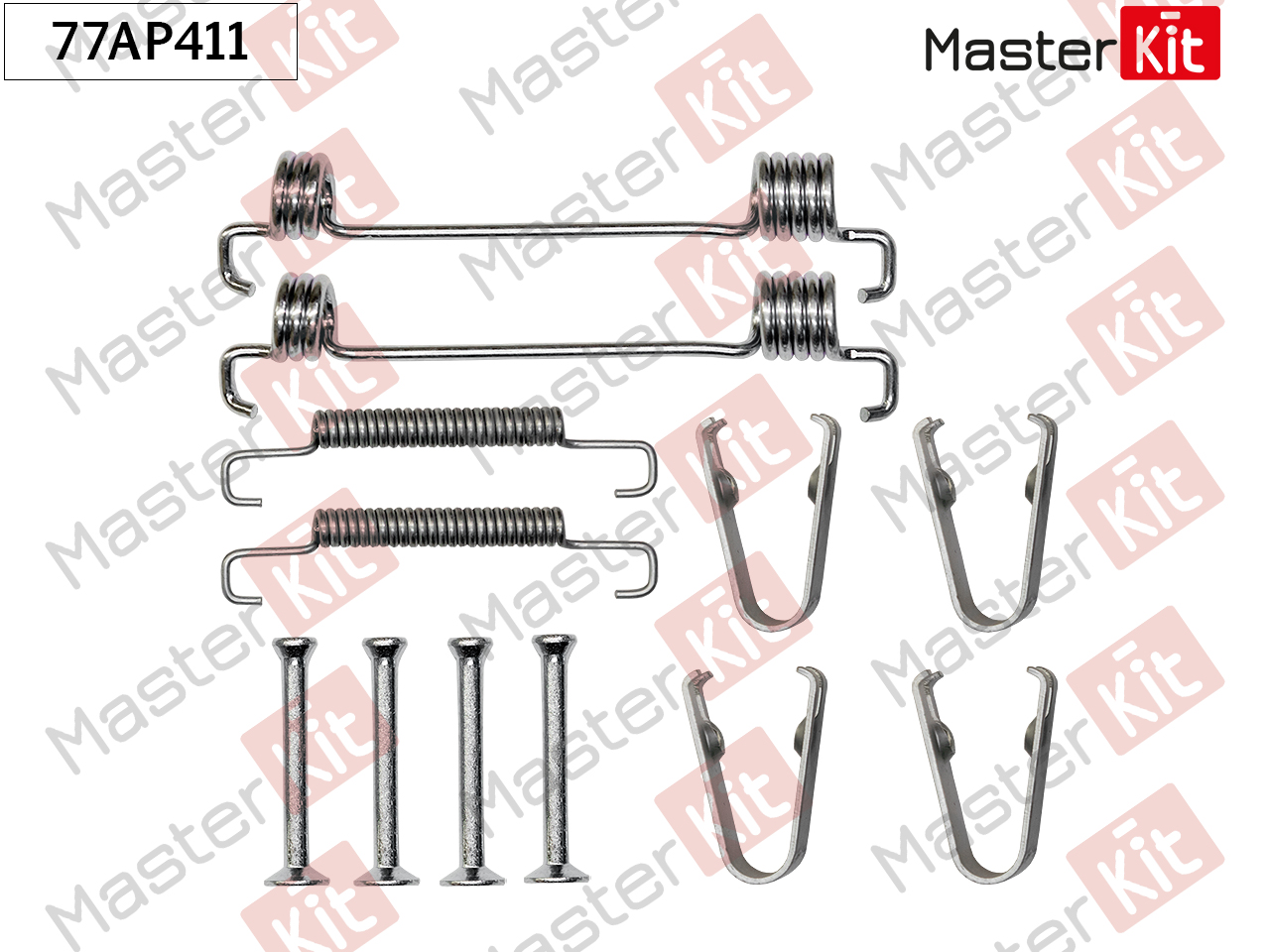 Установочный к-кт колодок ручного тормоза