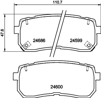 MDB2922 Mintex Колодки тормозные задние дисковые к-кт от производителя ...