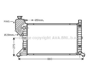 Радиатор основной для Mercedes Benz Sprinter (901-905)/Sprinter Classic (909) 1995-2006 новый