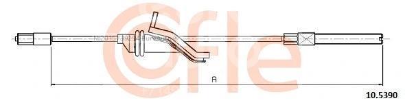 Трос стояночного тормоза центральный