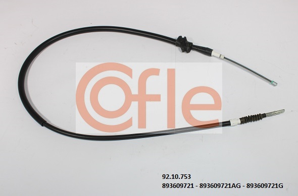 Трос стояночного тормоза левый