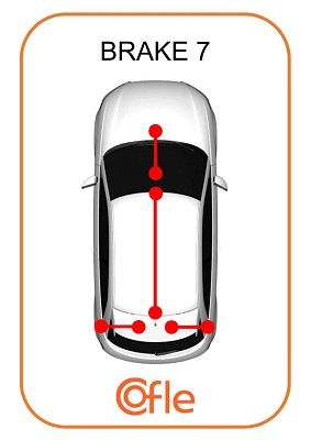 Трос стояночного тормоза правый
