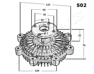 Термомуфта для Mitsubishi L200 (K6,K7) 1996-2006 новый