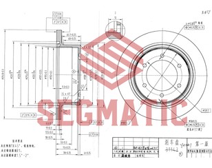 Диск тормозной задний для Mitsubishi Space Gear 1995-2006 новый