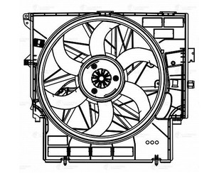 Вентилятор радиатора для BMW X3 F25 2010-2017 новый