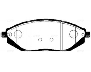 Колодки тормозные передние к-кт для Chevrolet Spark 2010-2015 новый
