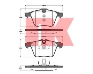Колодки тормозные передние к-кт для Ford S-MAX 2006-2015 новый