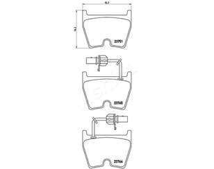 Колодки тормозные передние к-кт для Audi A6 [C6,4F] 2004-2011 новый