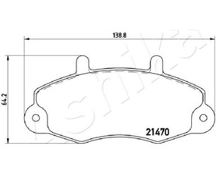 Колодки тормозные передние к-кт для Ford Transit 1994-2000 новый